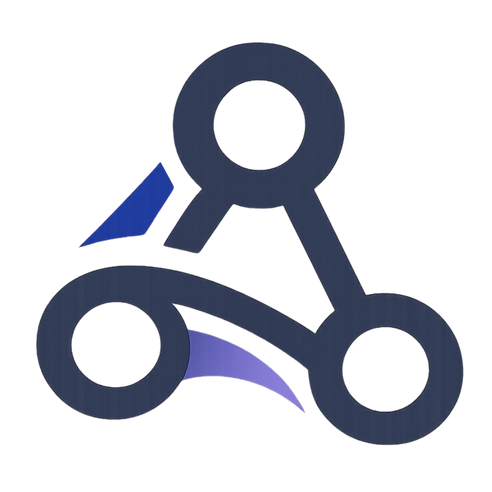 Aizyn icon — a network of connected nodes